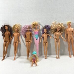 Lot of 6 Barbie Dolls 1 Ken Doll‎ 1 Chelsea Doll  2000's Toy Gift   #4